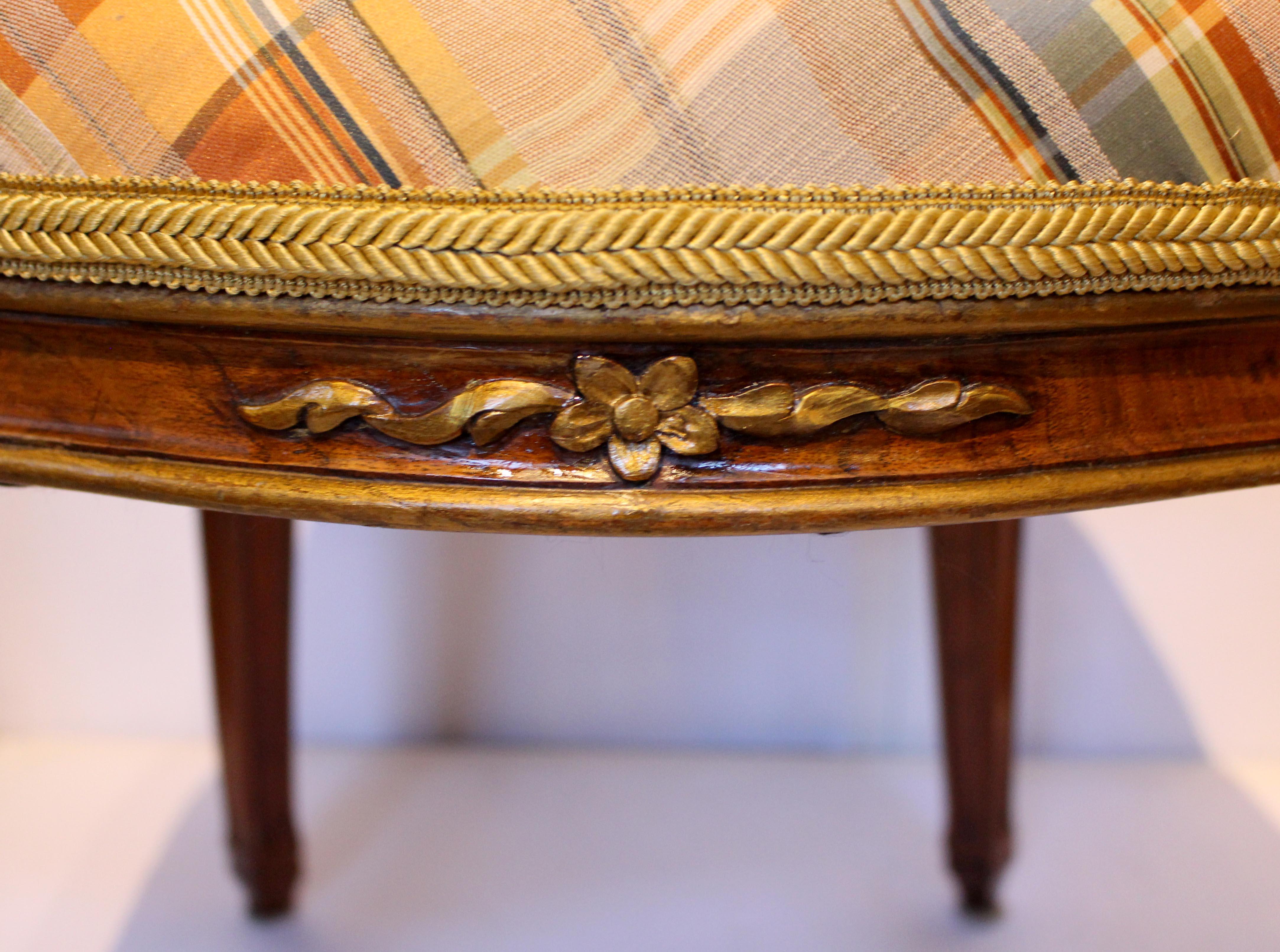 Upholstery Circa 1870 French Louis XVI Style Side Chair For Sale