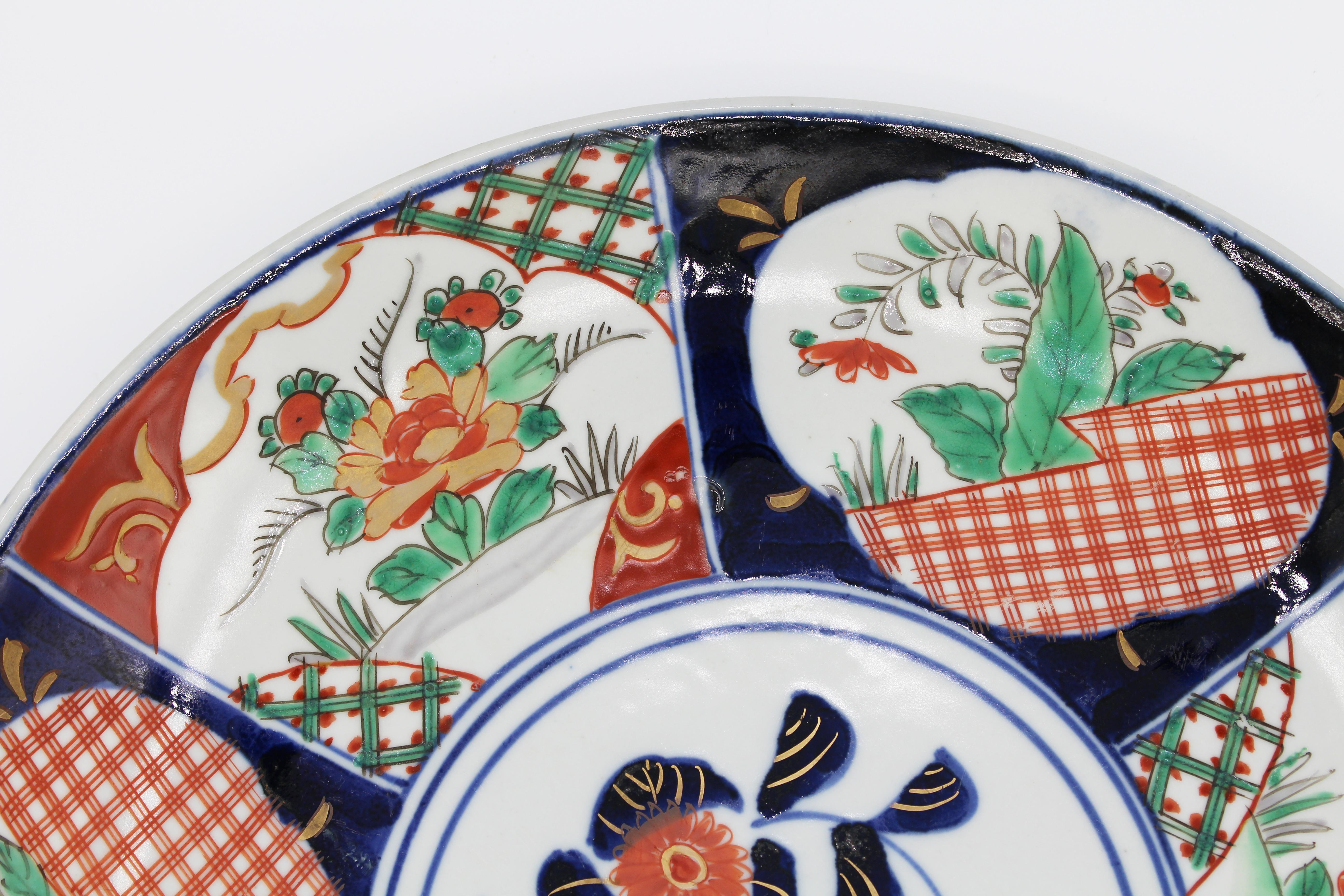 Japanese Circa 1870, Imari Chop Plate For Sale