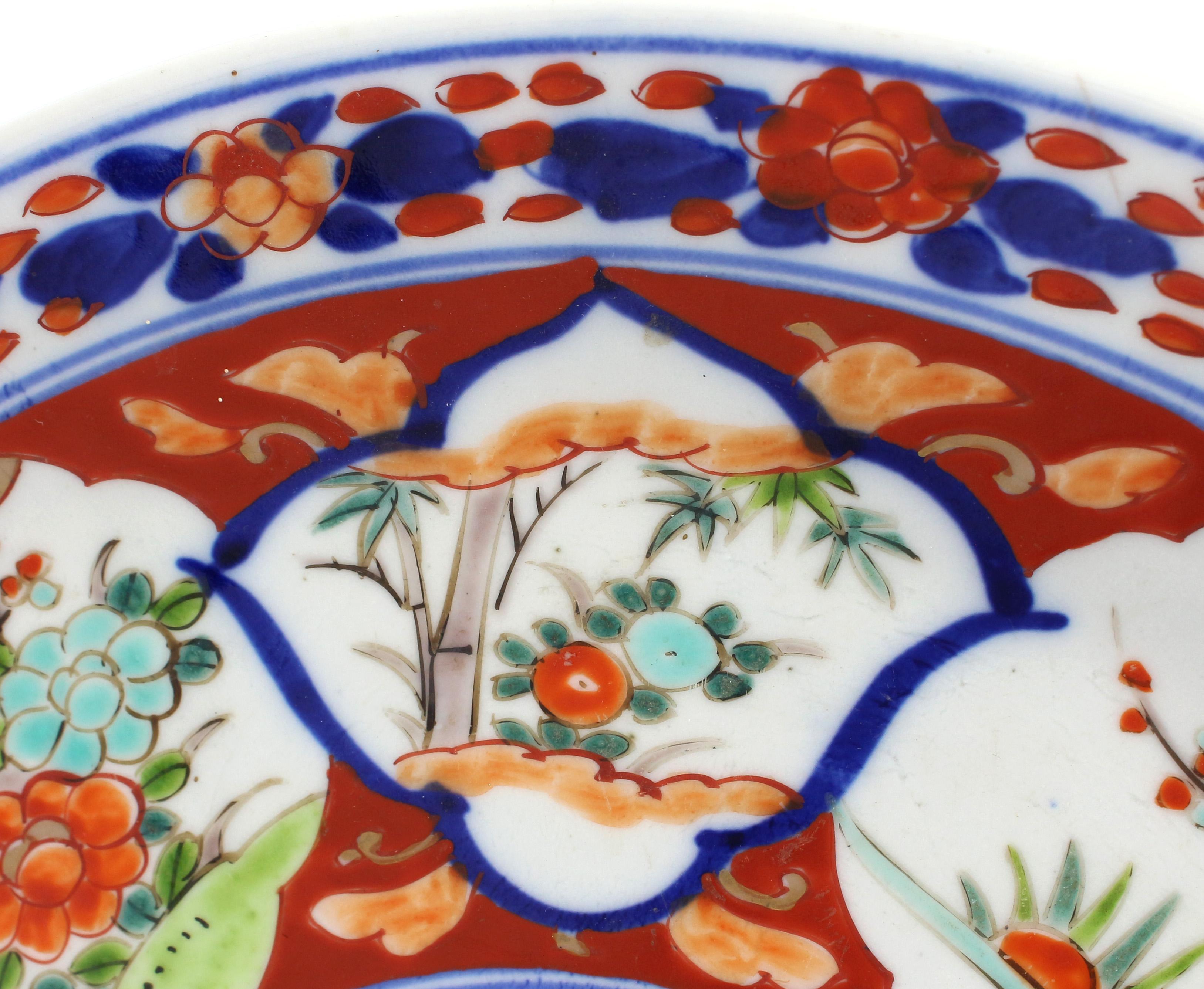Ceramic Circa 1870 Imari Chop Plate For Sale