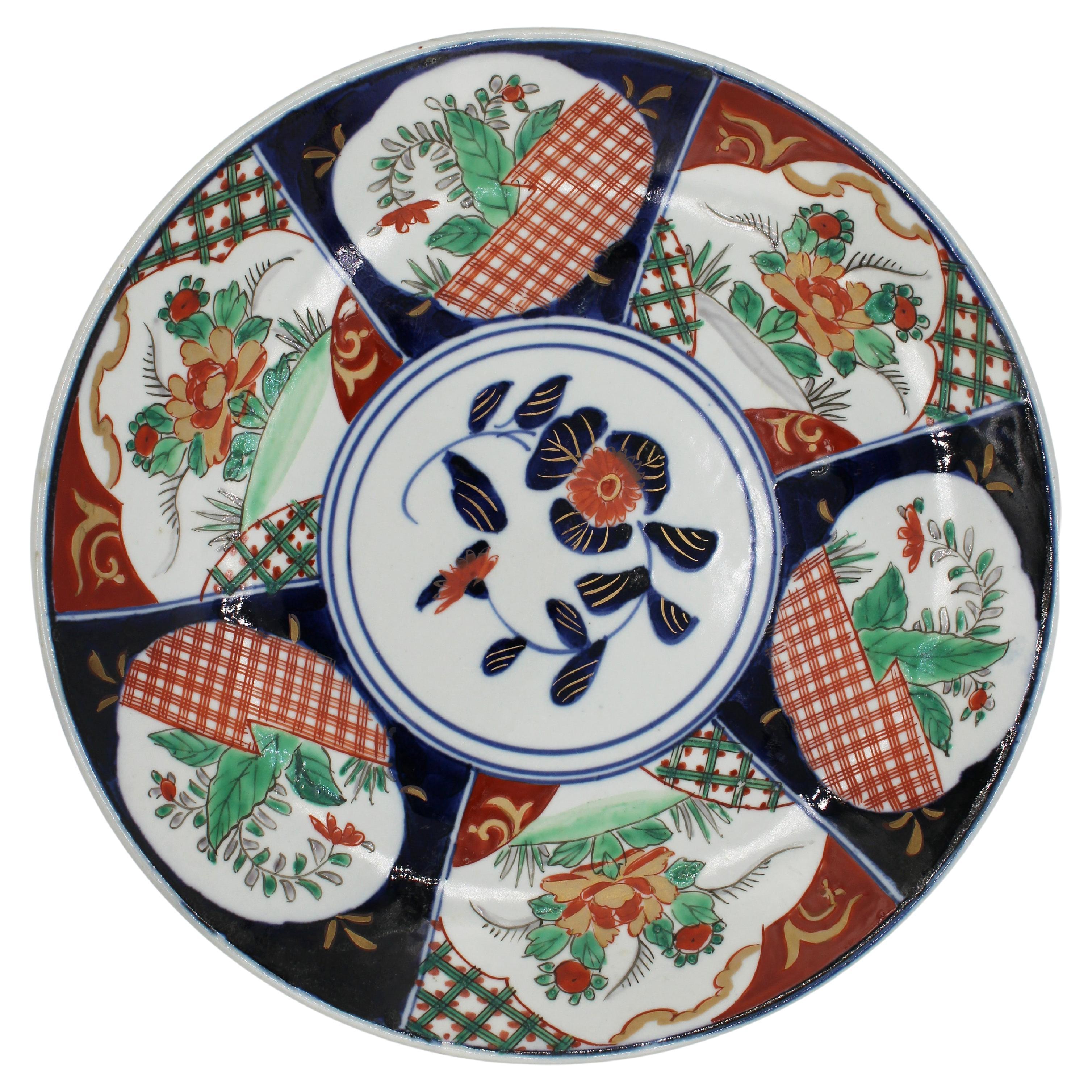 Circa 1870, Imari Chop Plate For Sale