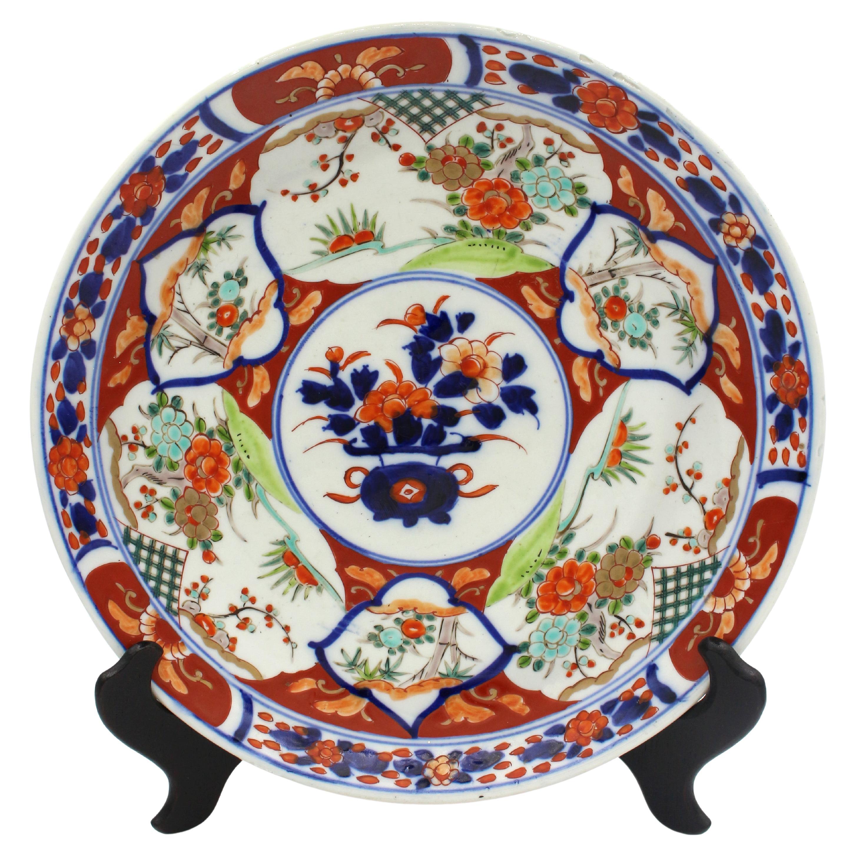 Circa 1870 Imari Chop Plate For Sale