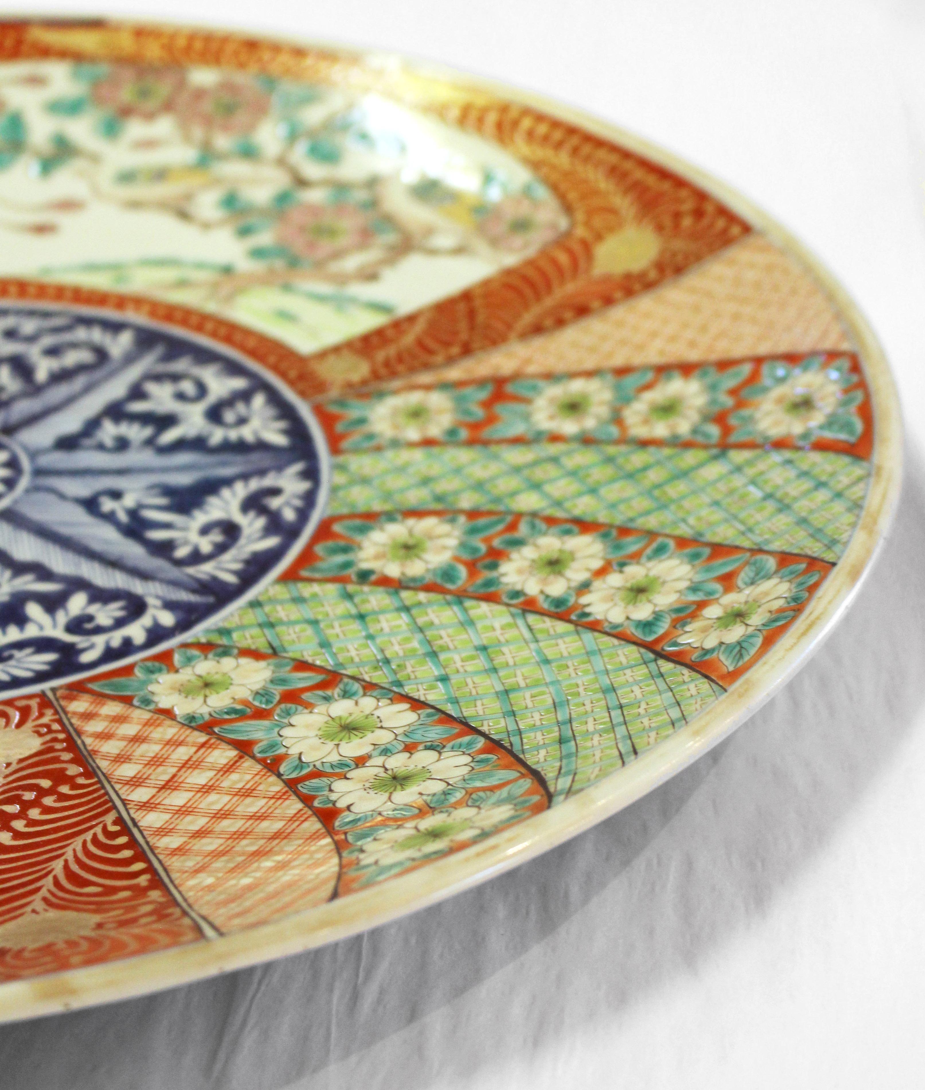 CIRCA 1870 Japanischer Imari Charger im Zustand „Gut“ im Angebot in Chapel Hill, NC