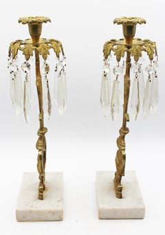 Circa 1870 Likely English Pair of Neoclassical Urn Form Girondoles