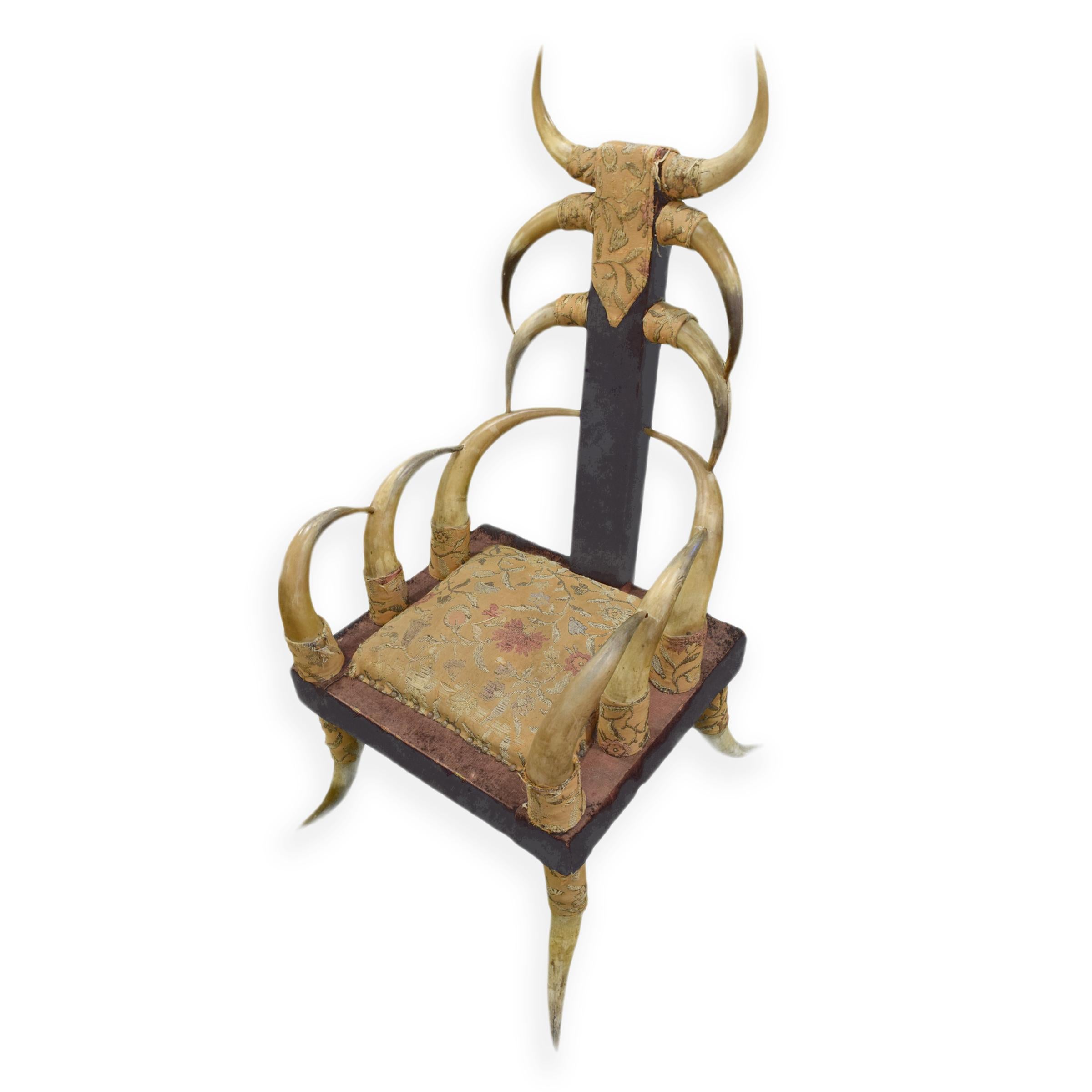 Américain Chaise Longhorn Tip, datant d'environ 1870 en vente