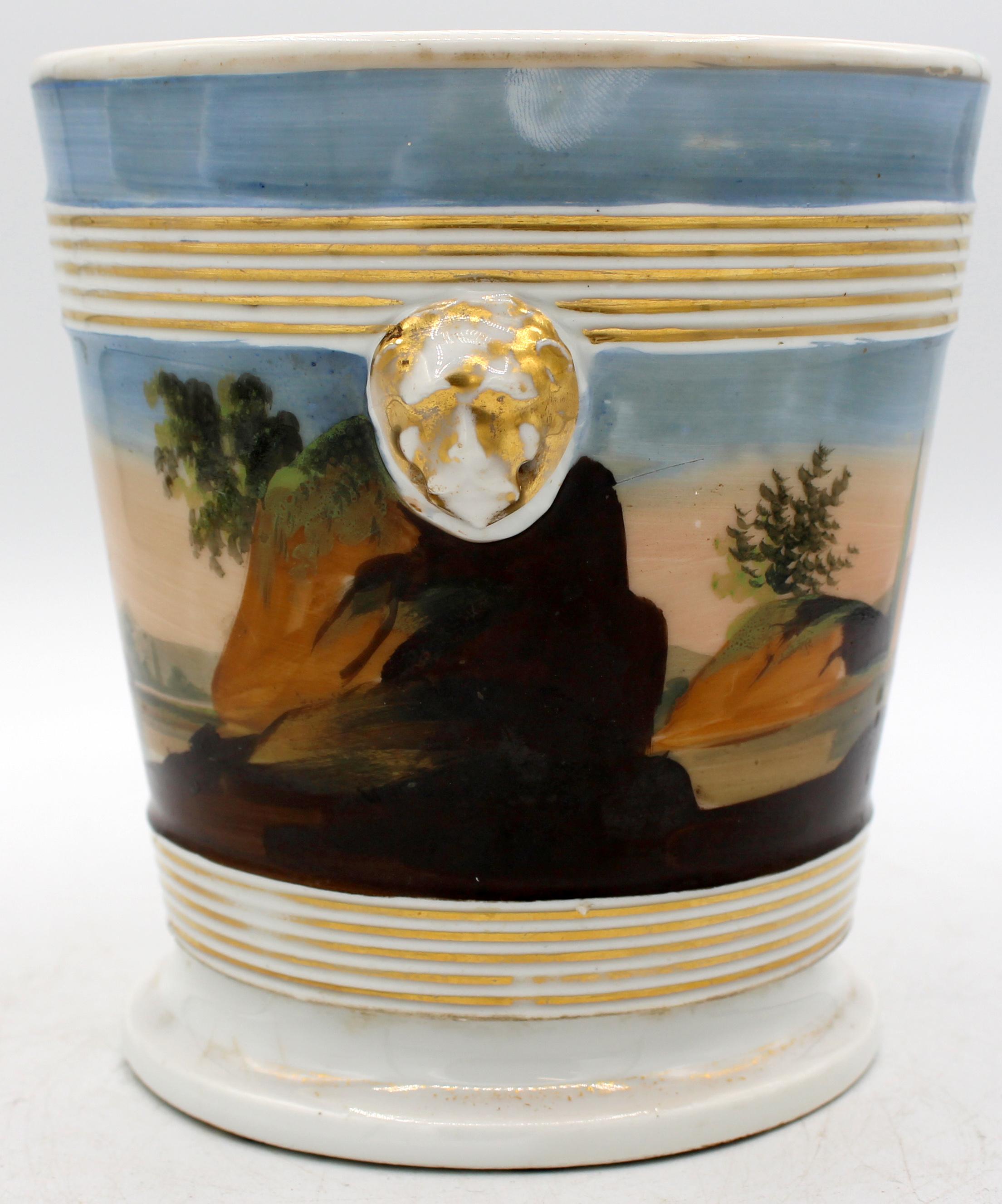 Francese CIRCA 1870 Old Paris - Vaso in porcellana francese con base a goccia in vendita