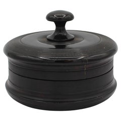 Circa 1870 Turned Wood Lidded Box