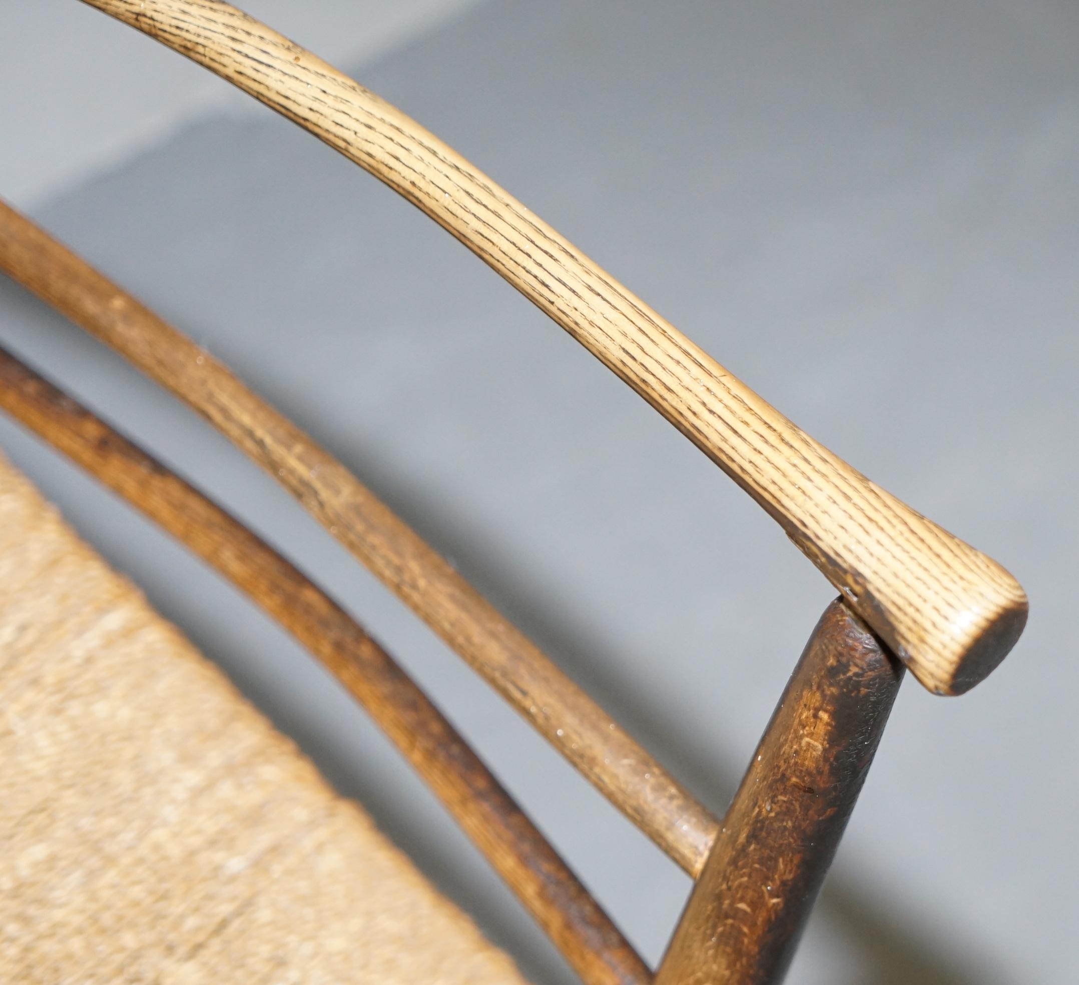 William Morris Sussex Armchair as Seen in the V&A Original Rush Seat, circa 1870 3