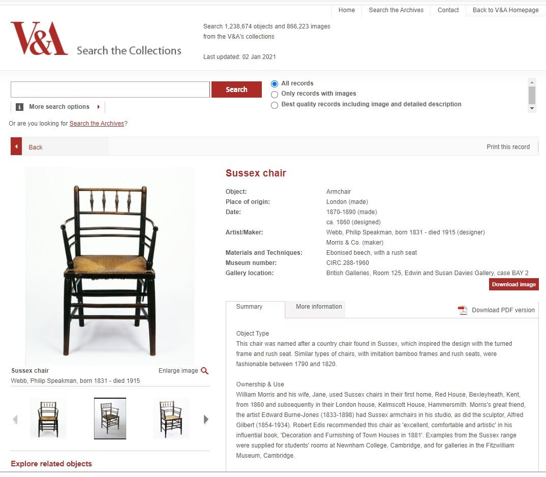 We are delighted to offer for sale this lovely highly collectable William Morris circa 1870 Sussex armchair with beech frame and original rush seat as seen in the V&A

If you are looking at this listing then chances are you know exactly what this