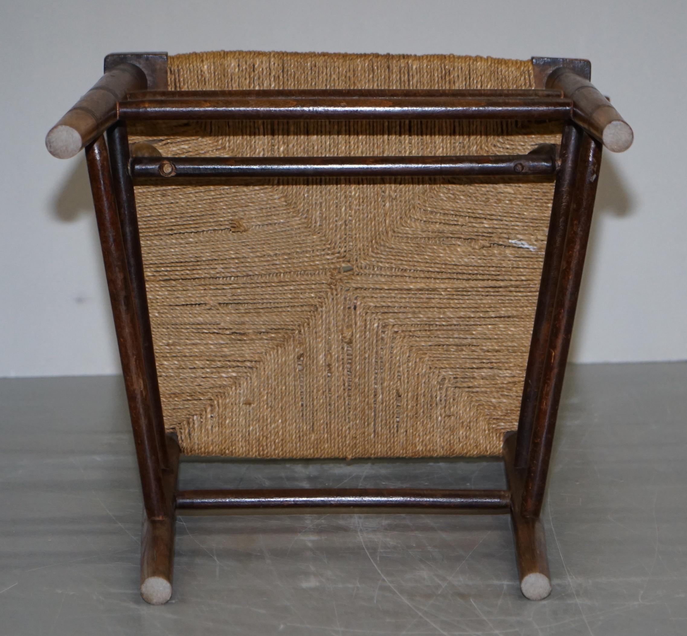 William Morris Sussex Armchair as Seen in the V&A Original Rush Seat, circa 1870 13