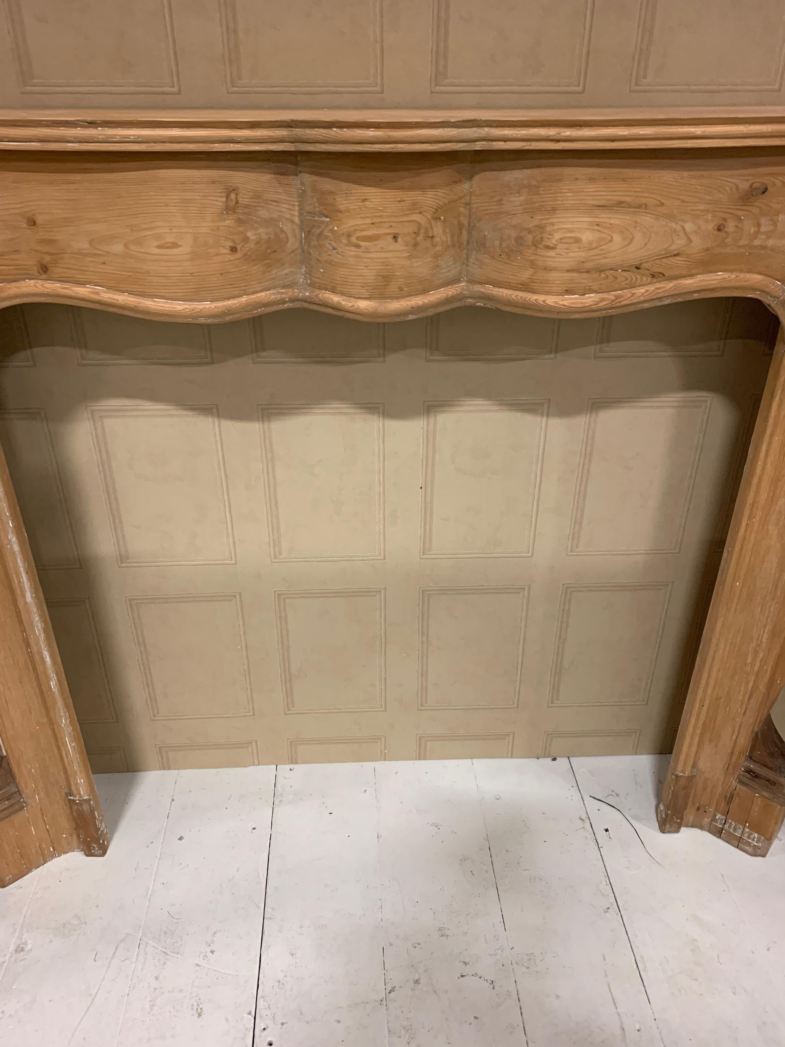 Other Circa 1870s French Louis XV Style Pine Fire Surround 