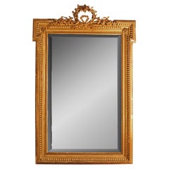 Miroir doré néoclassique français des années 1870