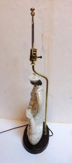 Circa 1870s Staffordshire Figure Now Mounted as a Lamp