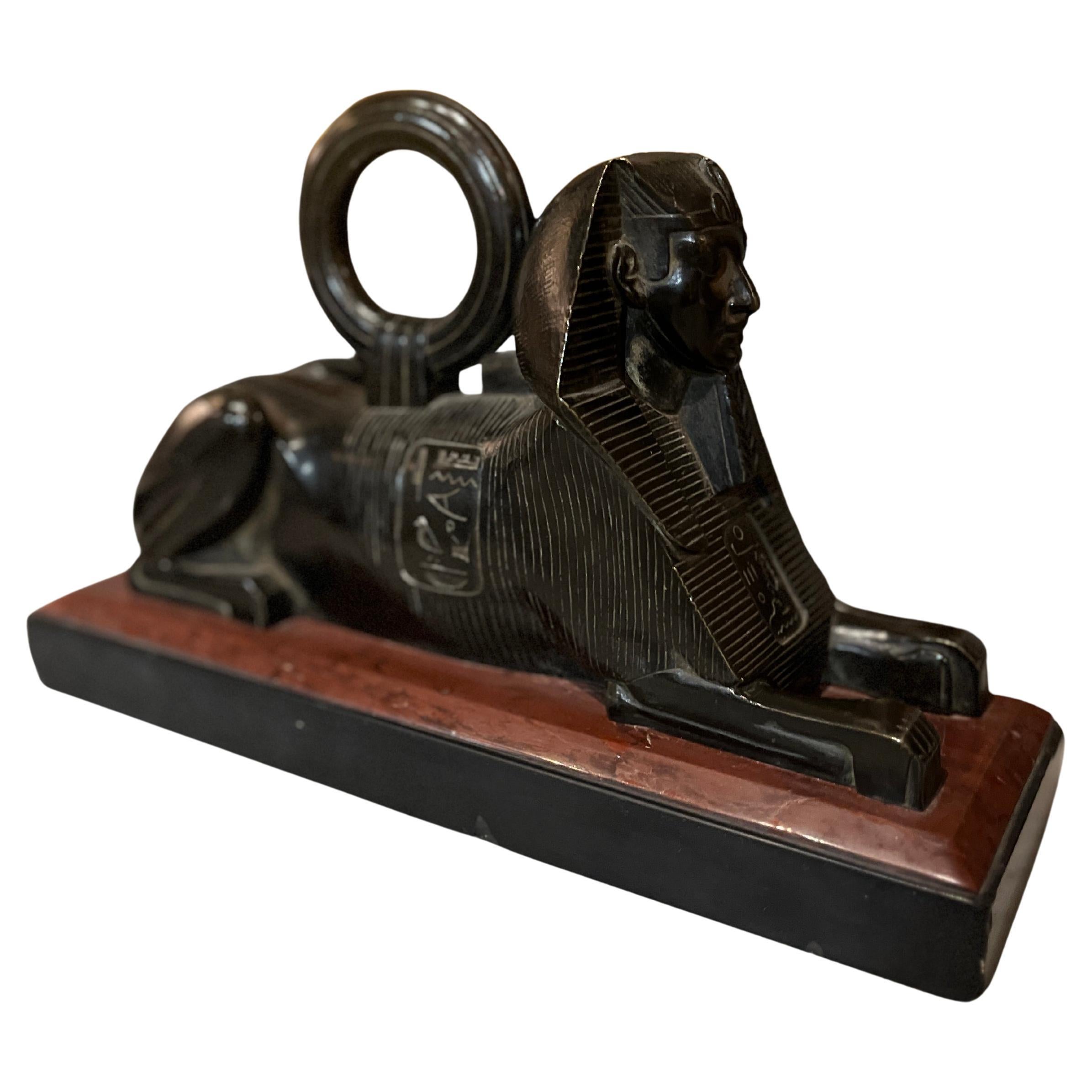 Circa 1875 Reclining Bronze Sphinx Door Stop
