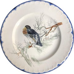"Escalier De Cristal" Choisy-Le-Roi Earthenware Dinner Plates, circa 1878