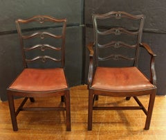 Circa 1880-1900 Georgian Style Set of 8 Dining Chairs