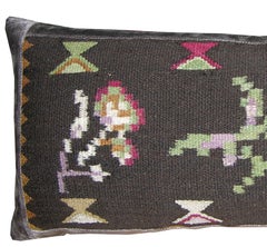 Circa 1880 Antique Bessarabian Pillow with Floral Motifs