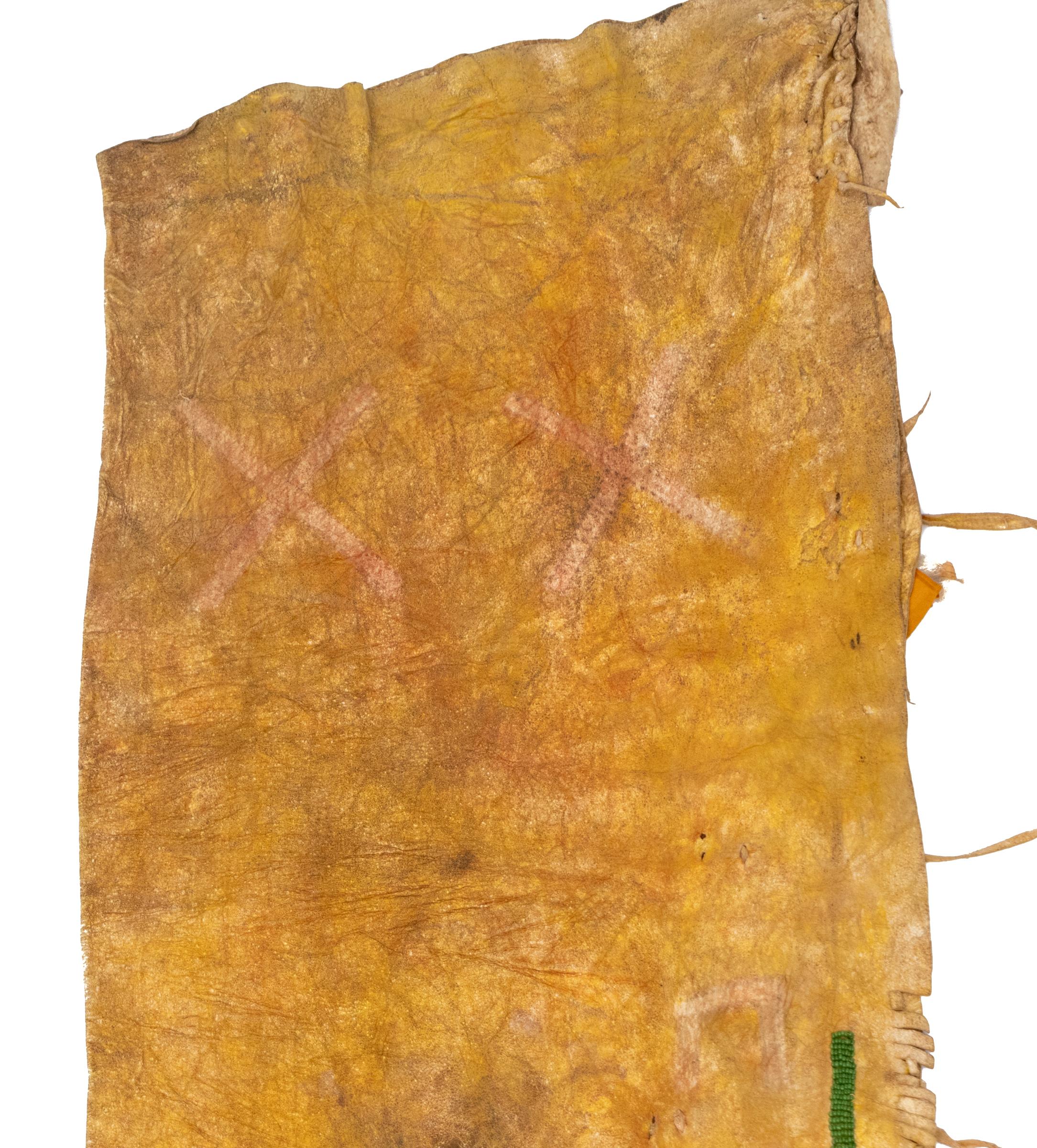 Circa 1880 Antiguas polainas de cuentas de los indios americanos de las llanuras Cheyenne, Siglo XIX siglo XIX en venta