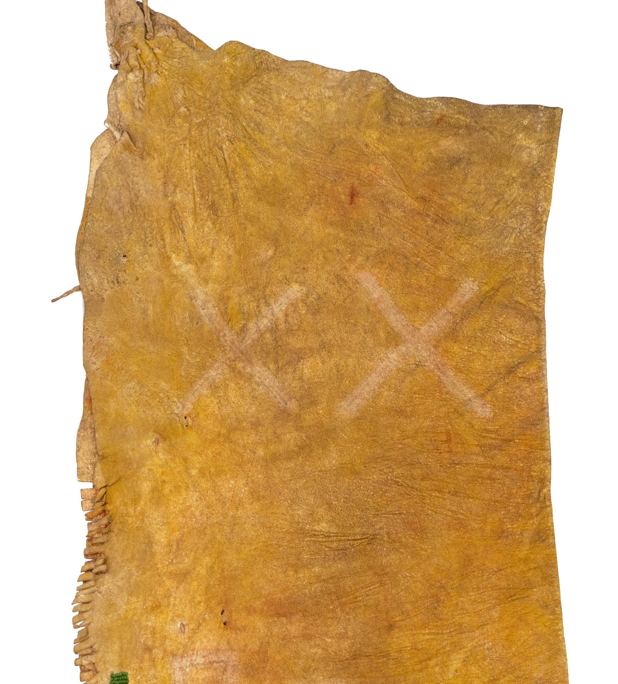 Circa 1880 Antiguas polainas de cuentas de los indios americanos de las llanuras Cheyenne, Siglo XIX en venta 1