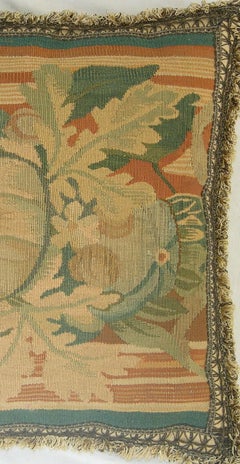 Circa 1880 Antique French Aubusson Tapestry Pillow