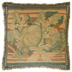 Circa 1880 Antique French Aubusson Tapestry Pillow