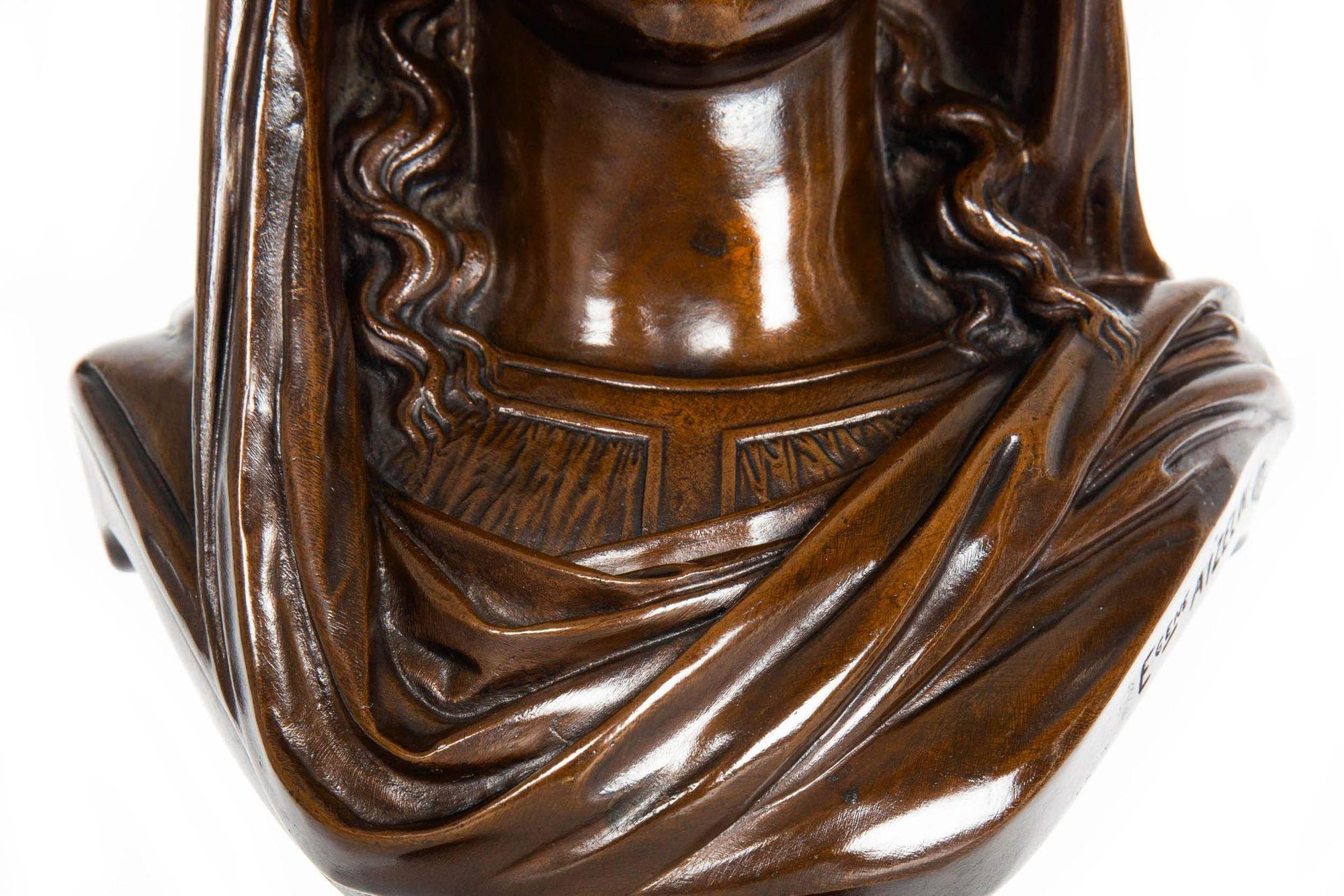 Buste en bronze ancien d'Eugène Aizelin, datant d'environ 1880 en vente 7