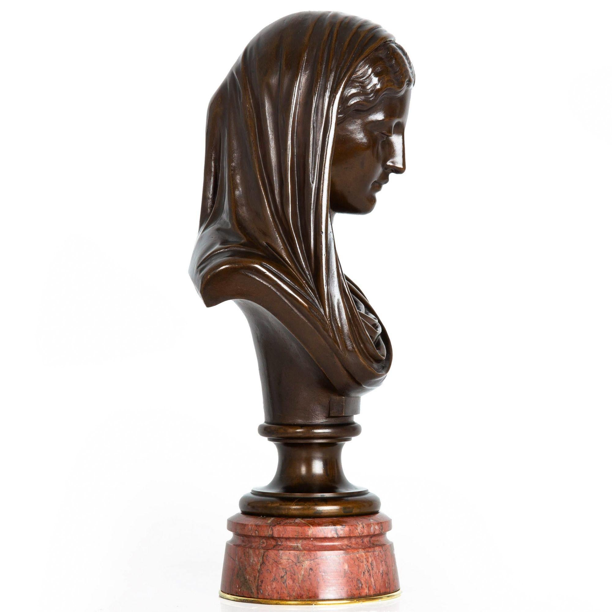 Français Buste en bronze ancien d'Eugène Aizelin, datant d'environ 1880 en vente