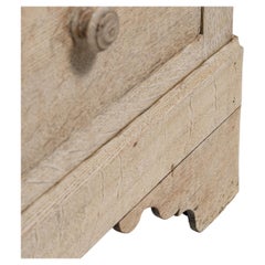 Circa 1880 Bleached French Oak Chest of Drawers with Belgian