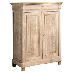 Circa 1880 Bleached Wood Louis Philippe Oak Buffet