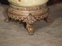 Bronzemontierte Barbotine-Vase von Edouard Gilles aus Frankreich:: um 1880