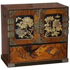 Antique Chinese Calamanda Speciamine Wood Collectors Chest of Drawers Chest, circa 1880