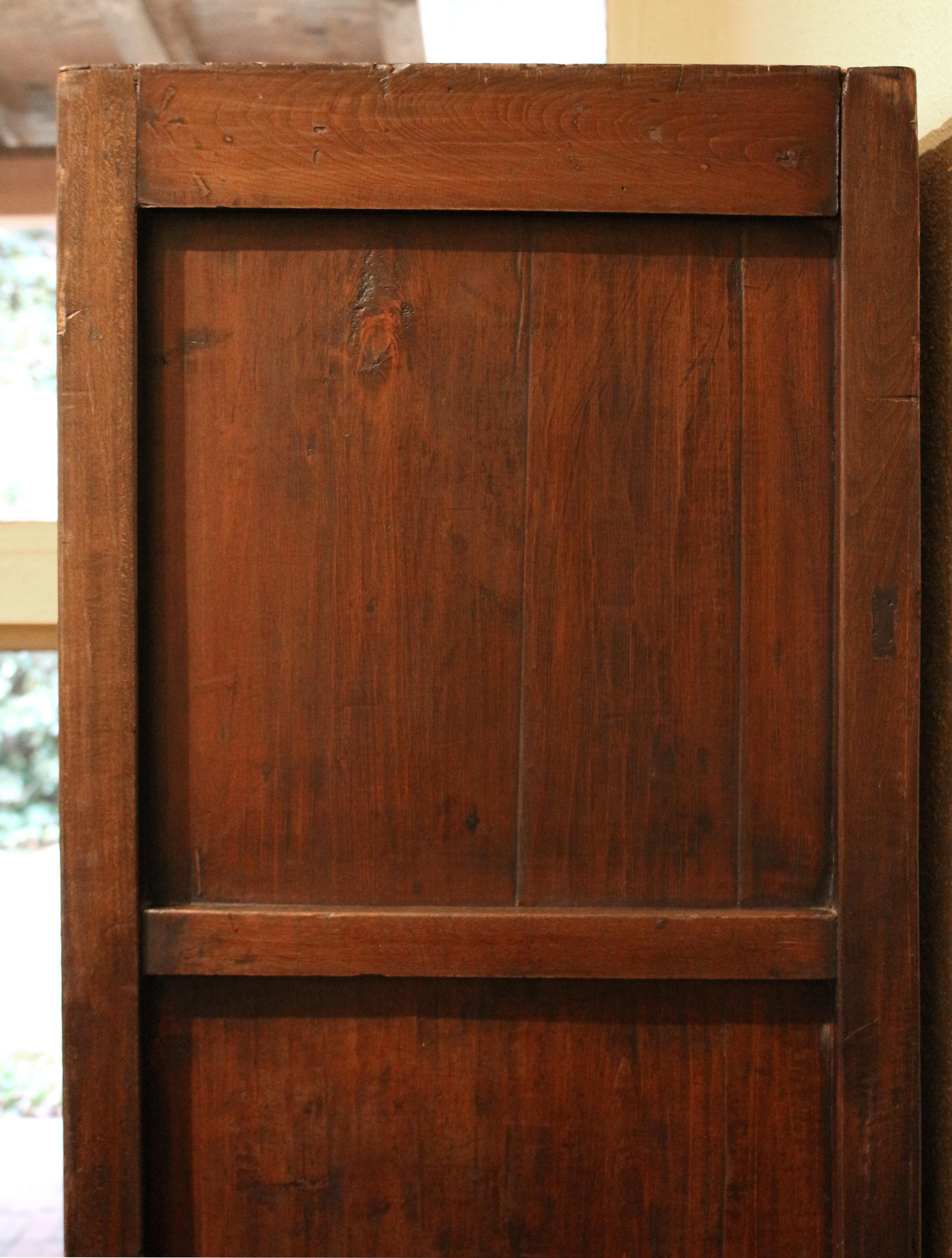 Circa 1880 Chinese Carved Wardrobe Cabinet, Qing Dynasty For Sale 1