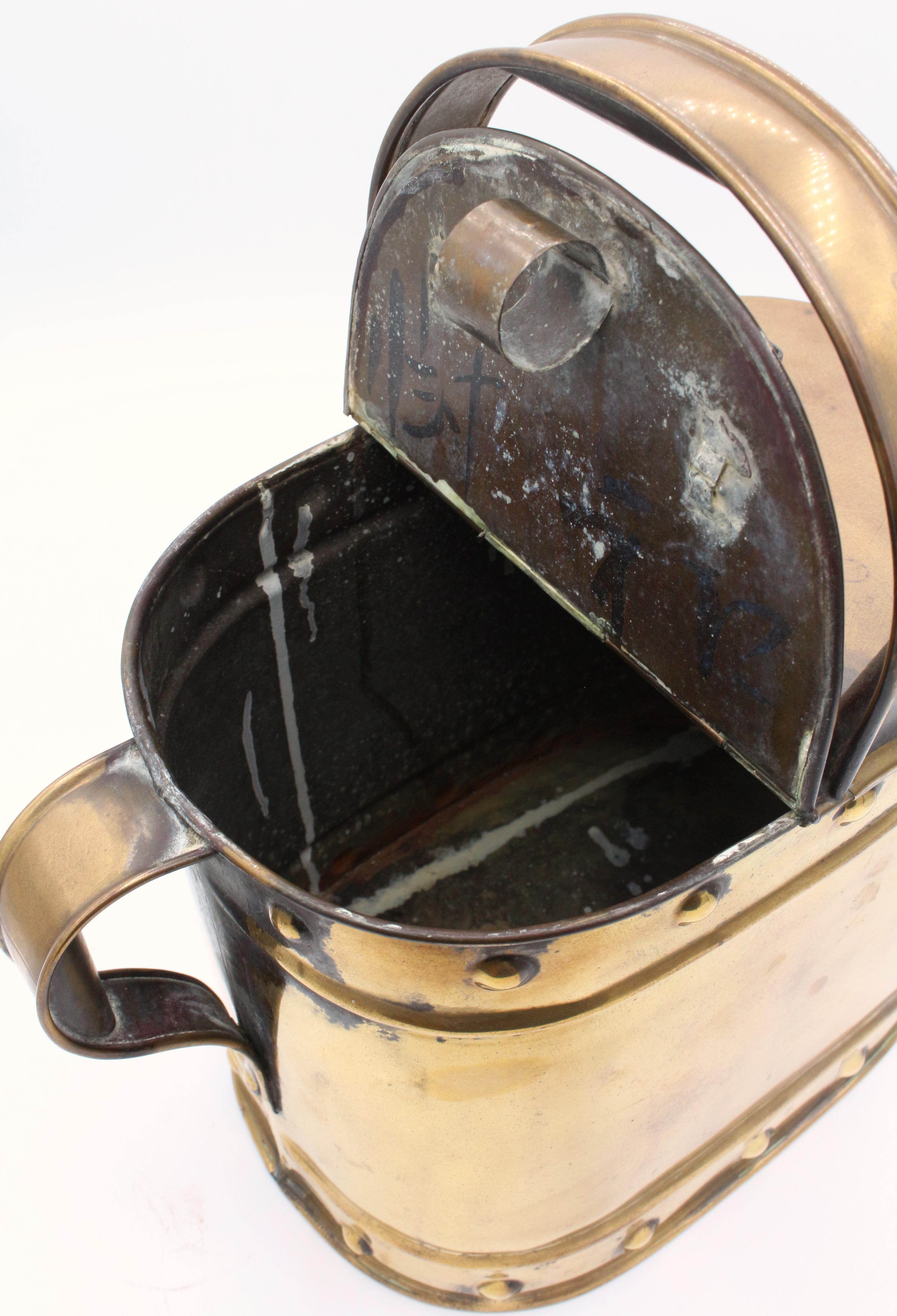 Circa 1880 Chinese Export Brass Watering Can 1