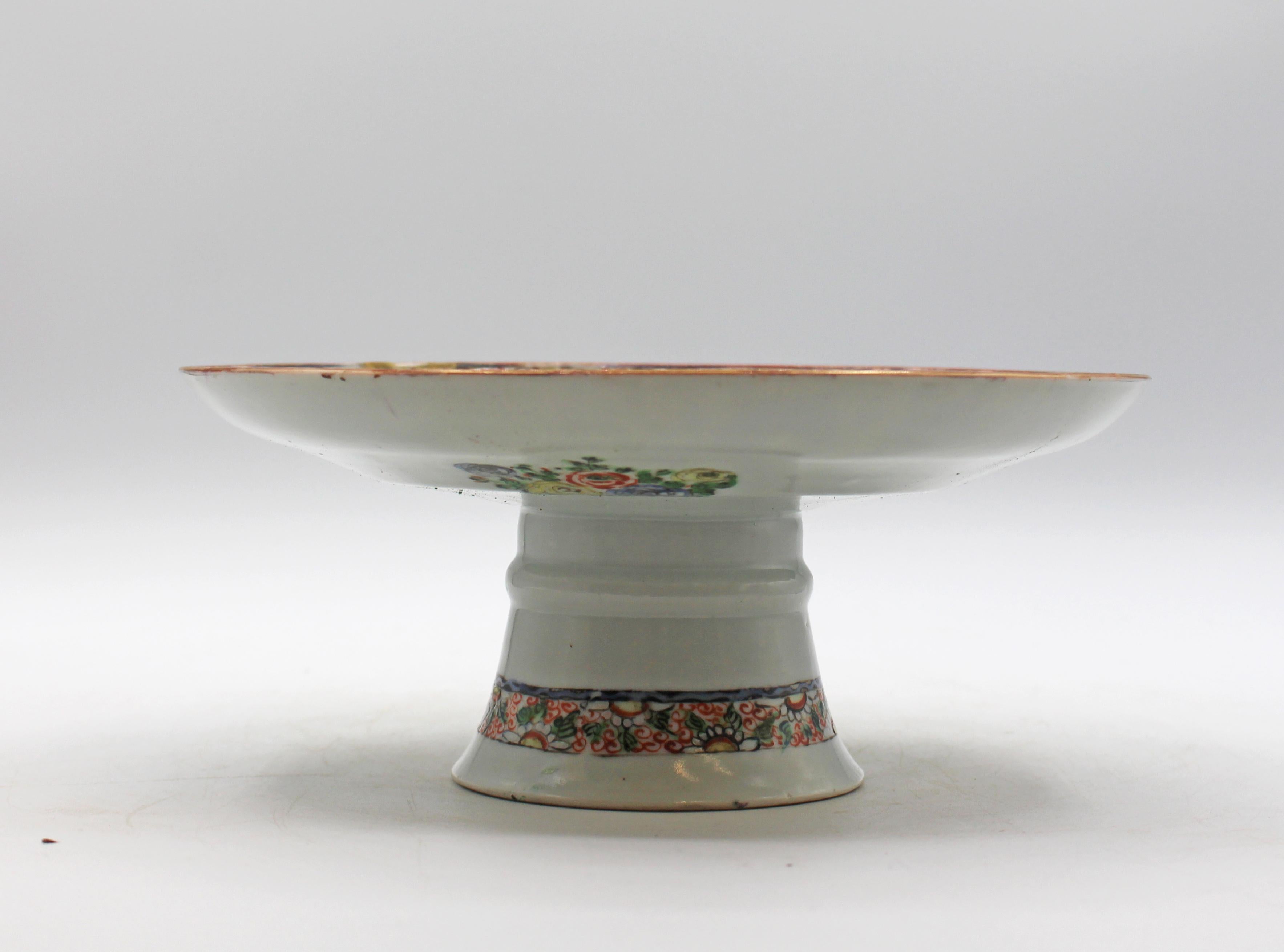 CIRCA 1880 Chinesisch Export Porzellan Famille Rose Kompott oder Bonbons Stand im Angebot 3