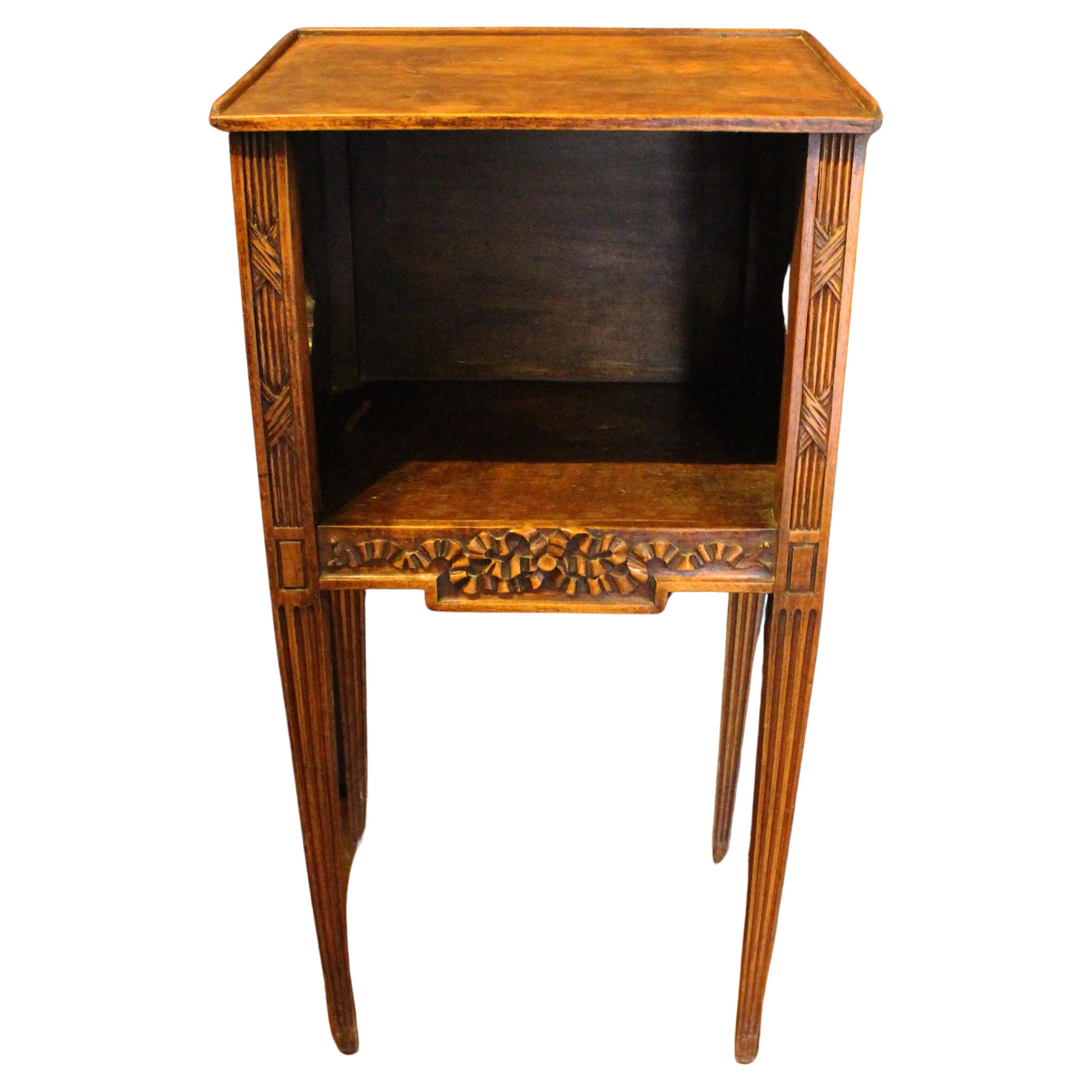 Circa 1880 Country French Chevet or Bedside Table