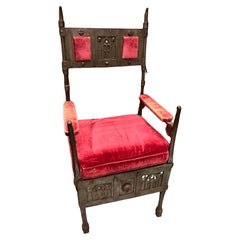 19th Century Eastern European Gothic Wrought Iron Chair