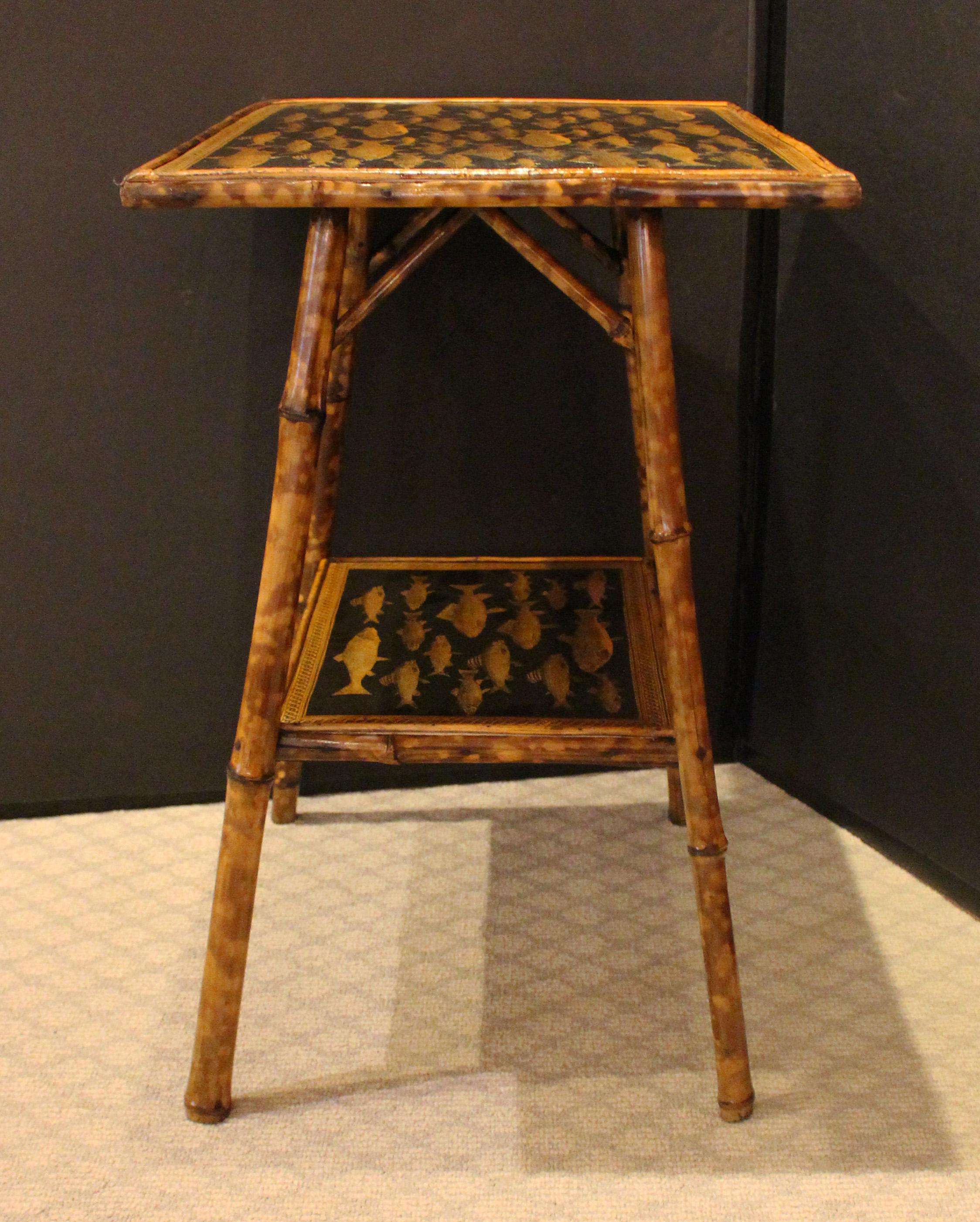 Late 19th Century Circa 1880 English Bamboo Side Table