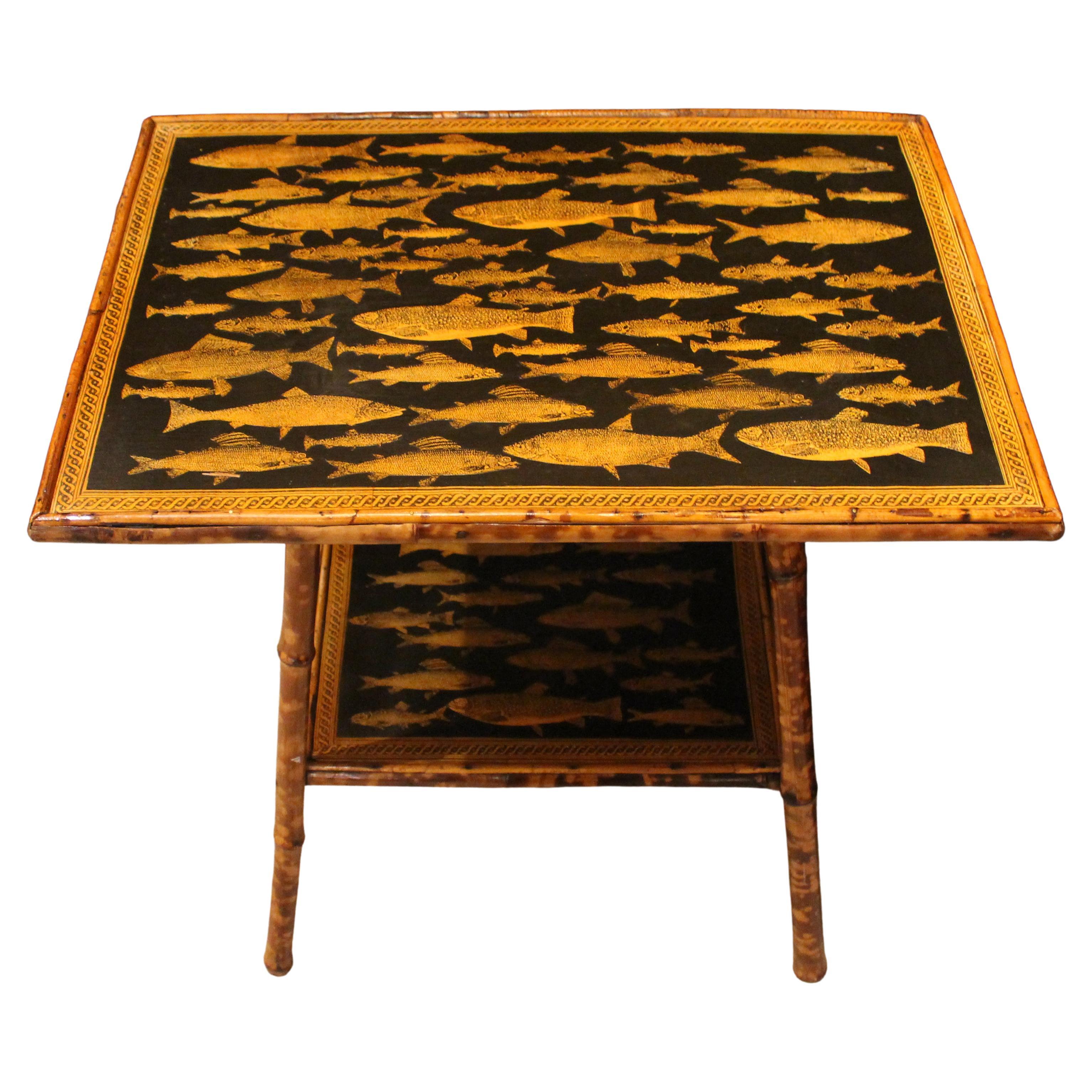Circa 1880 English Bamboo Side Table