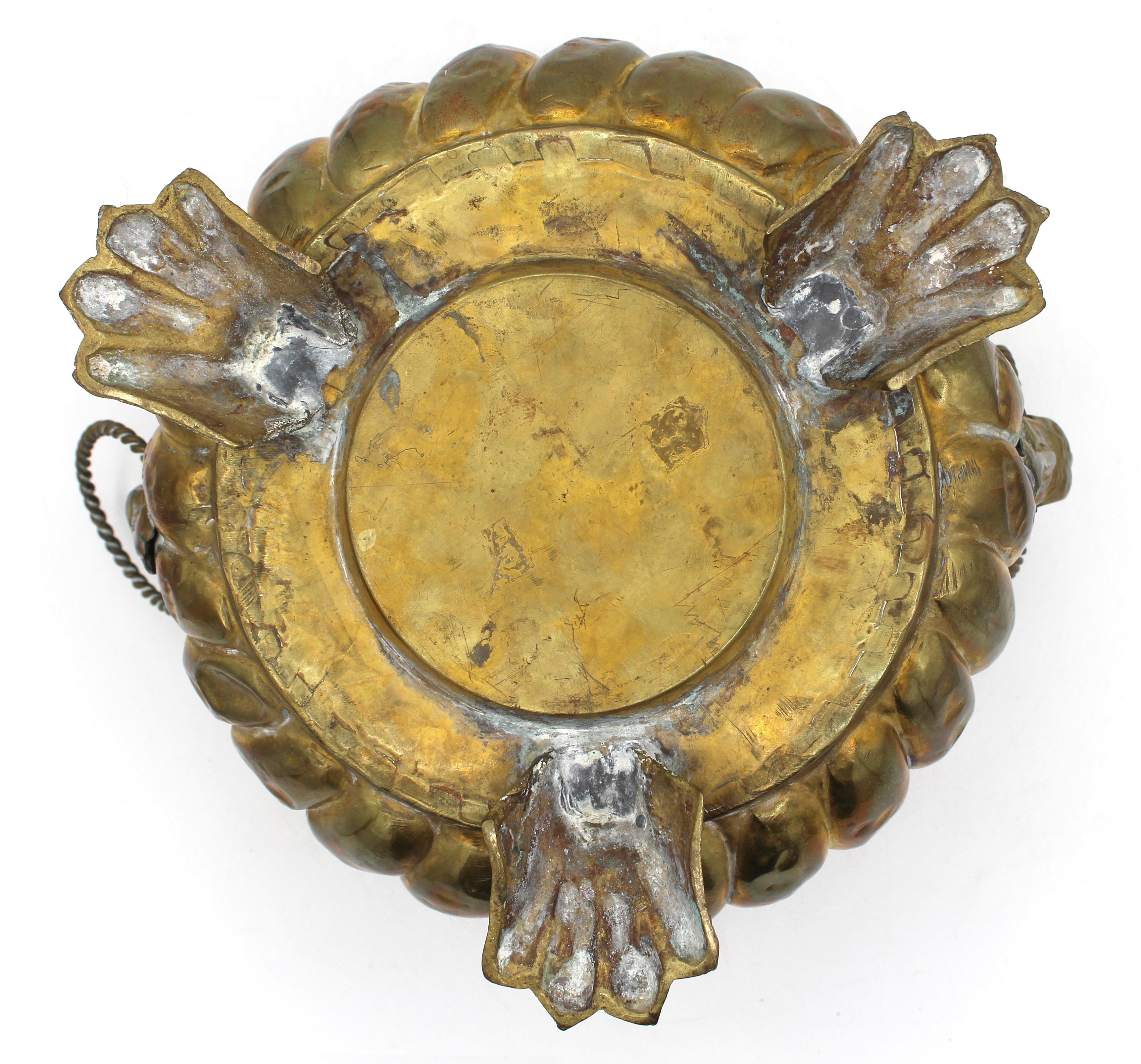 18th Century Circa 1880 English Brass Jardiniere