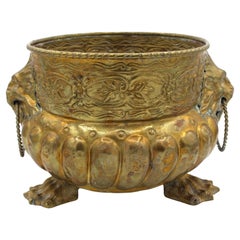 Circa 1880 English Brass Jardiniere
