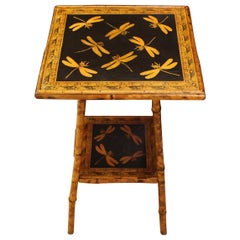 Circa 1880 English Two Tier Bamboo Side Table