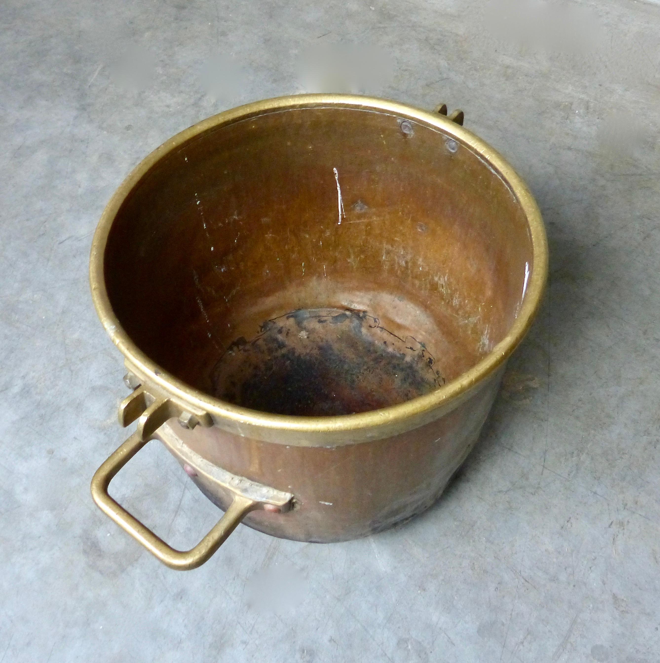 copper cauldron pot