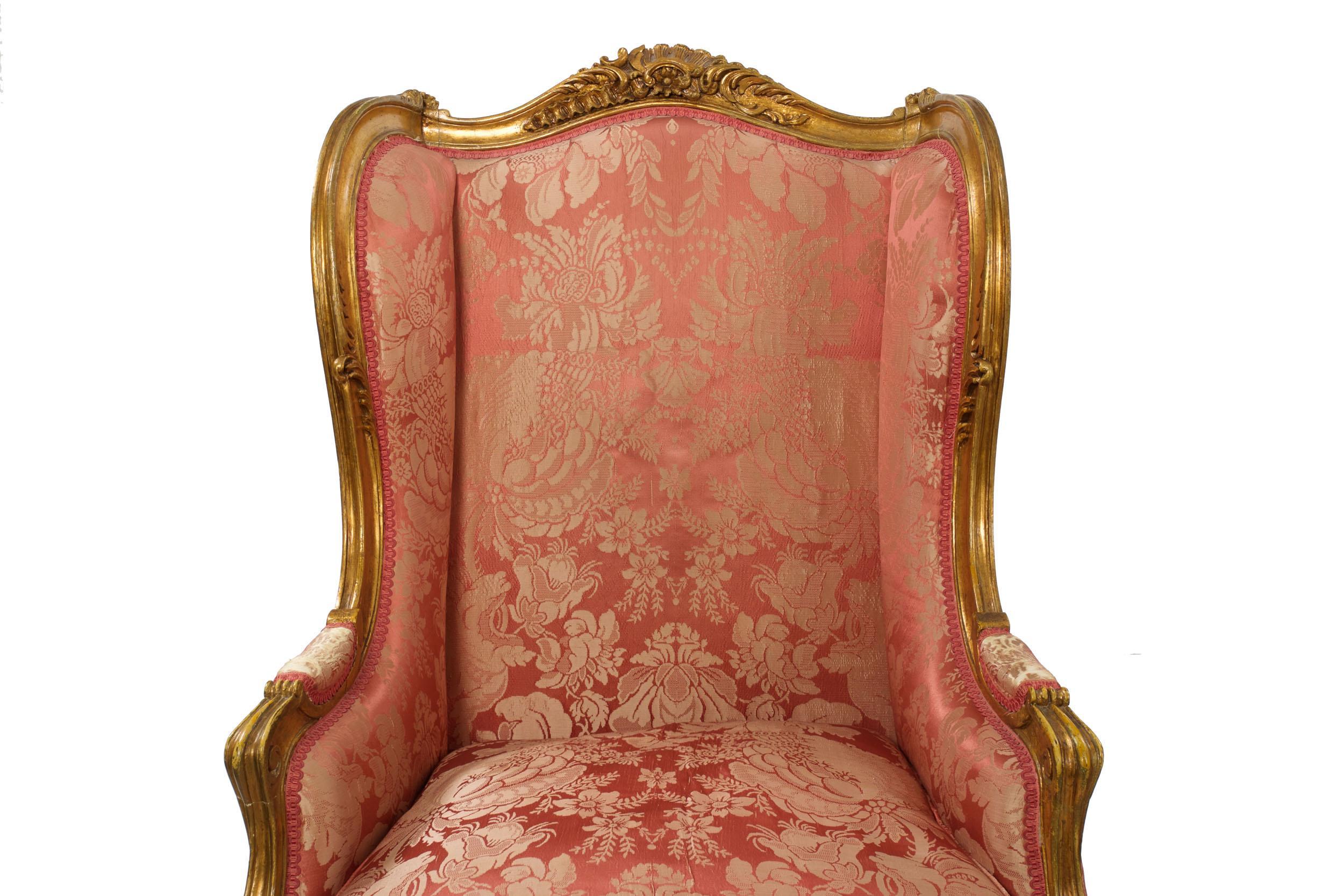 Circa 1880 French Louis XV Style Antique Arm Chairs, a Pair 6