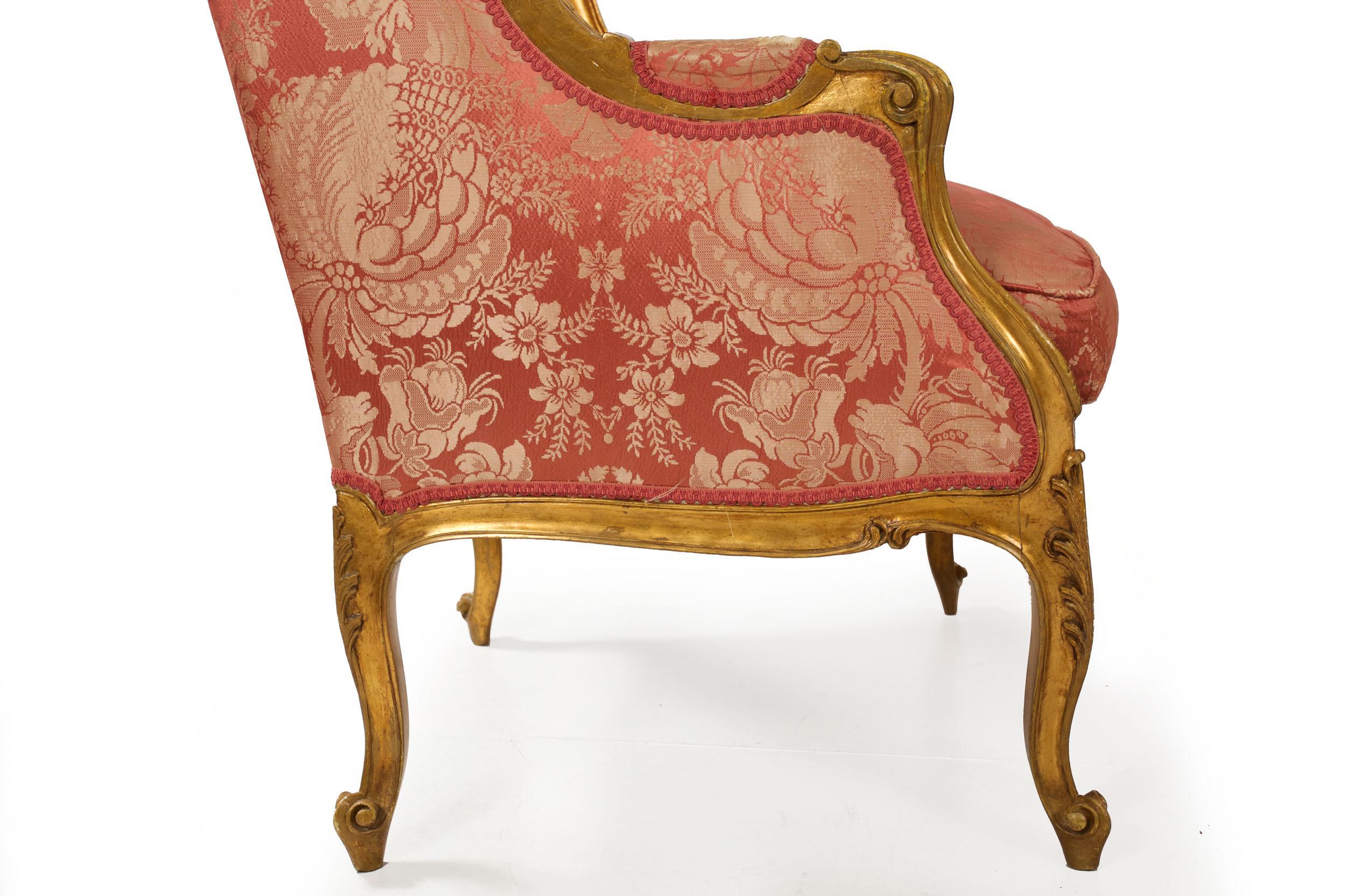 Circa 1880 French Louis XV Style Antique Arm Chairs, a Pair 11