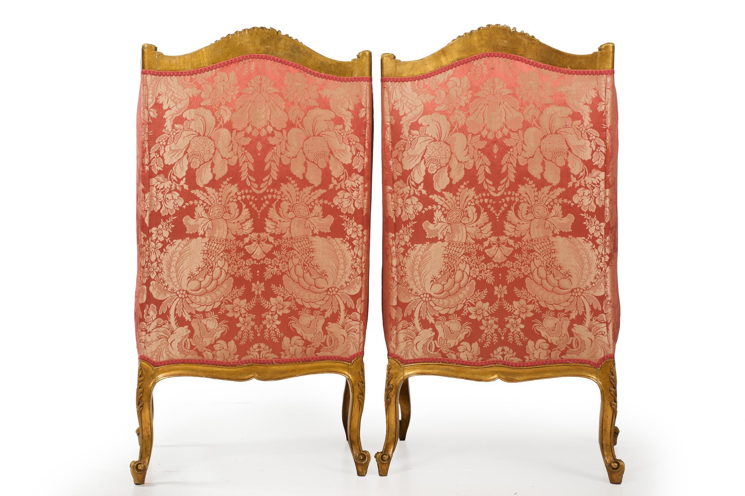 Circa 1880 French Louis XV Style Antique Arm Chairs, a Pair In Good Condition In Shippensburg, PA
