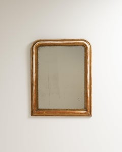 Circa 1880 Gold Wood Louis Philippe Mirror