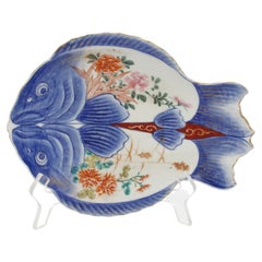 Circa 1880 Japanese Imari Fish Plate