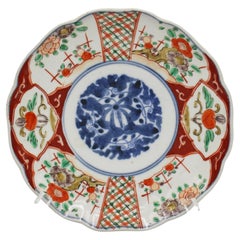 Circa 1880 Japanese Shaped Imari Plate