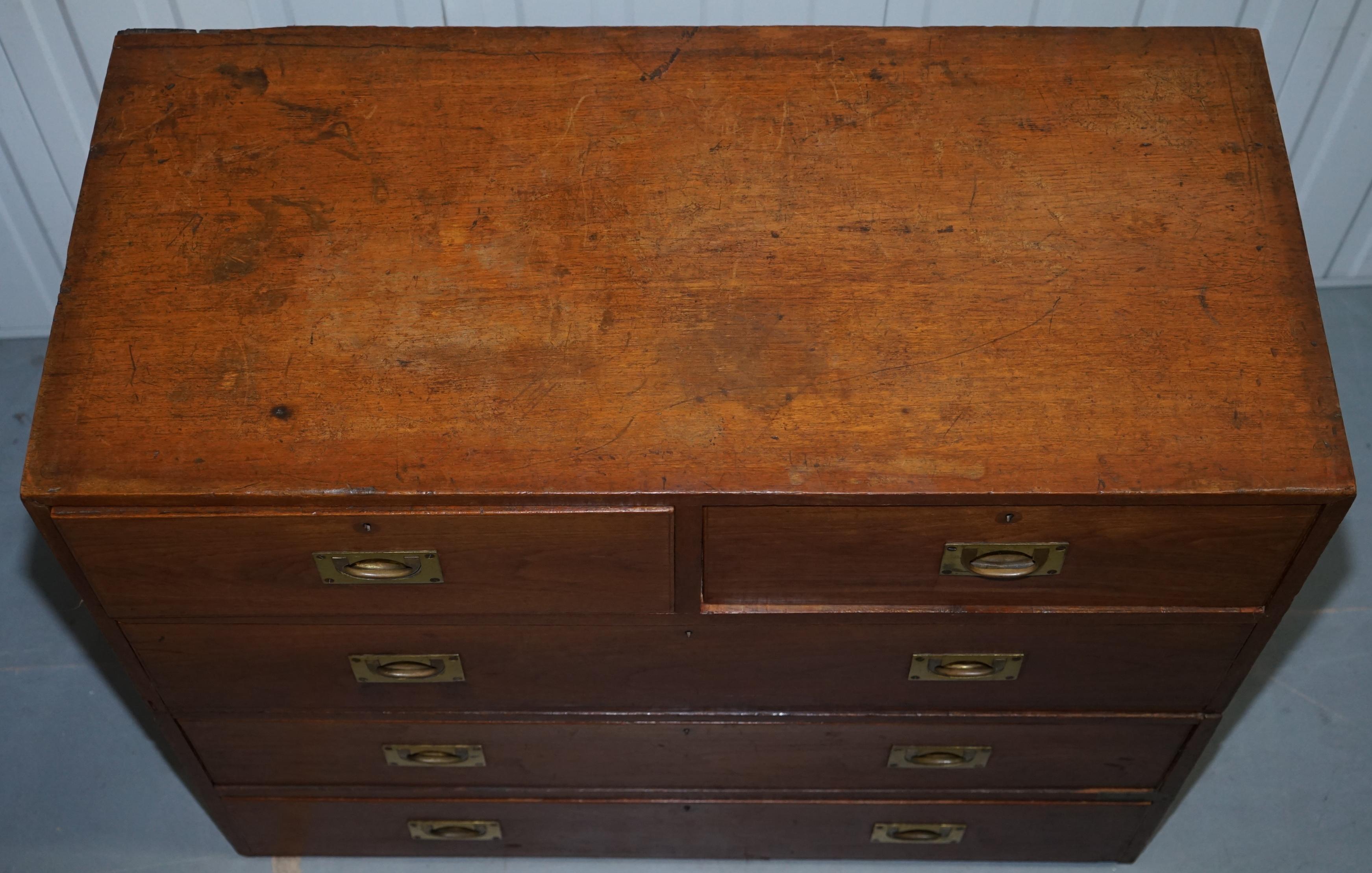 Hand-Crafted SCOTTISH 93RD SUTHERLAND HIGHLANDERS REGIMENT OF FOOT MiLITARY CAMPAIGN CHEST For Sale