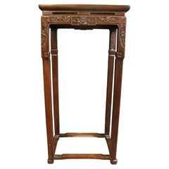 Circa 1880 Ming Style Chinese Export Rosewood Plant Stand Pedestal