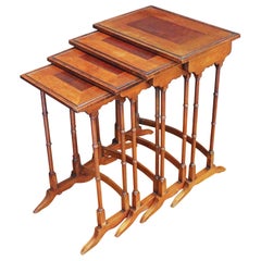 Circa 1880 Quartet of English Nesting Tables